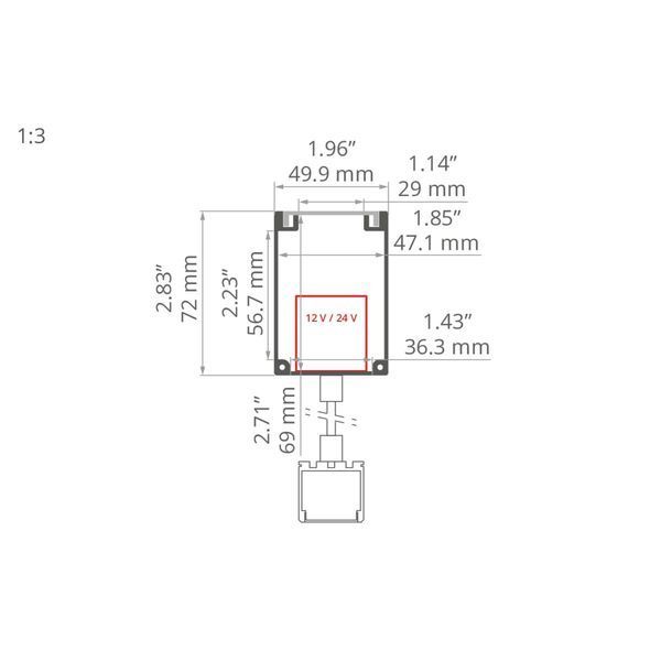 Профіль KLUS BOX срібний анодований 1 метр A18009A_1