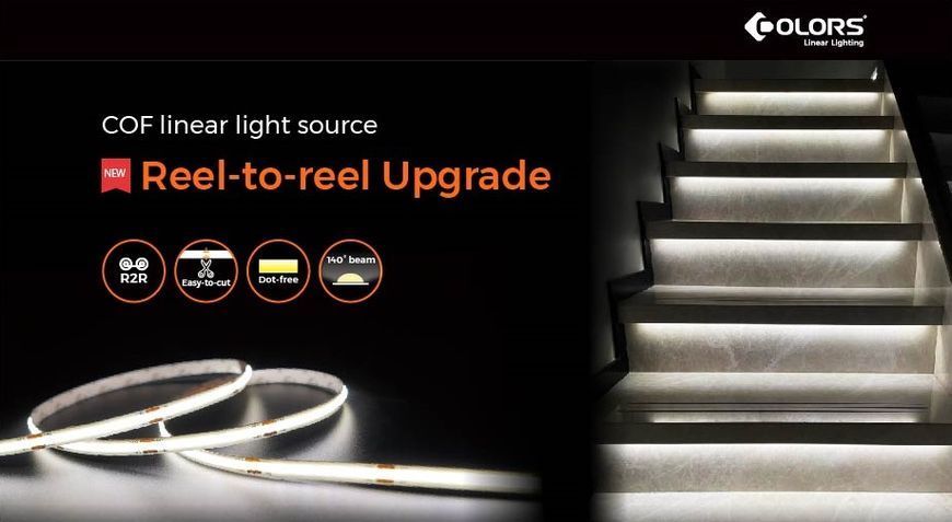 LED стрічка COLORS COB-24V-IP20 9.6W 720Lm 3000K 5м (DRF10-24V-8mm -WW)