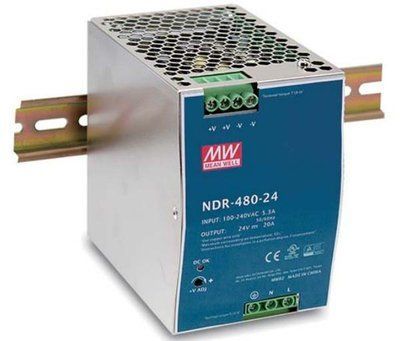 Блок живлення Mean Well на DIN-рейку 480W DC24V (NDR-480-24)
