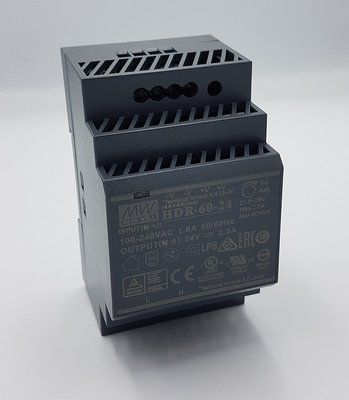 Блок живлення Mean Well на DIN-рейку 60W DC24V (HDR-60-24)
