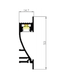 LED-профіль MLG LT5315 з розсіювачем, 2 метра