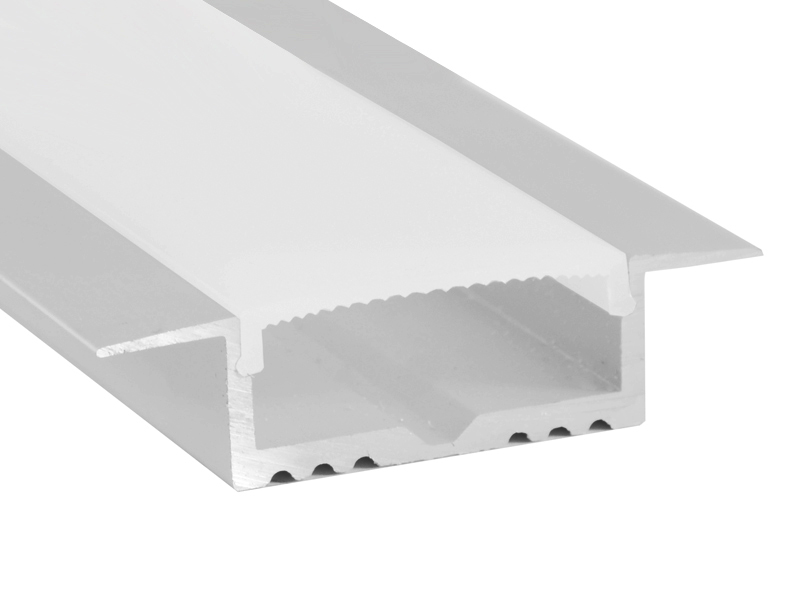 LED-профиль врезной с рассеивателем, 2 метра (ЛПВ35_2)
