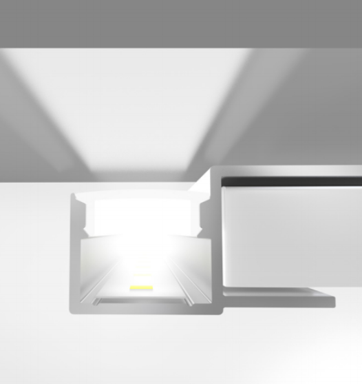 MLG LD4716 LED profile with diffuser, 2 meters