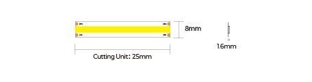 LED стрічка COLORS COB-24V-IP20 8W 660Lm 4000K 5м (DF6-24V-8mm-NW)