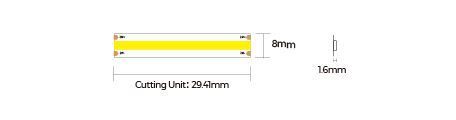 LED стрічка COLORS COB-24V-IP20 15W 1350Lm 3000K 5м (DF15-24V-8mm-WW)