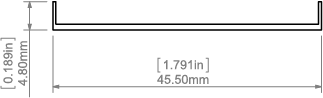 Розсіювач KLUS LIGER-50 матовий 1 м B17086M_1