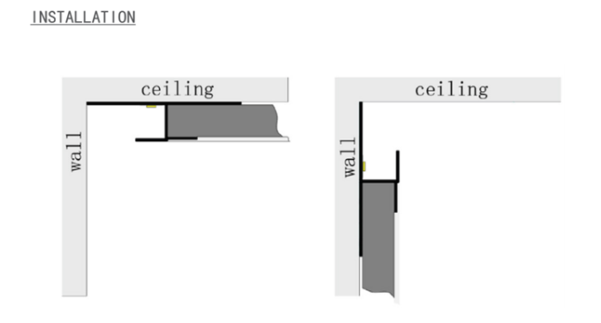 LED profile recessed under plaster, 2 meters (LD6316A)