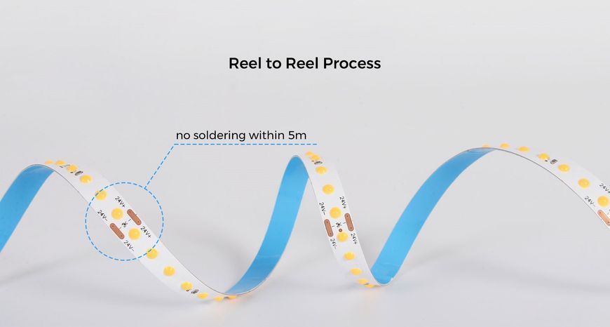 LED strip COLORS Chip-24V-IP20 9.6W 1040Lm 4000K 5m (FD128-24v-8mm-NW)