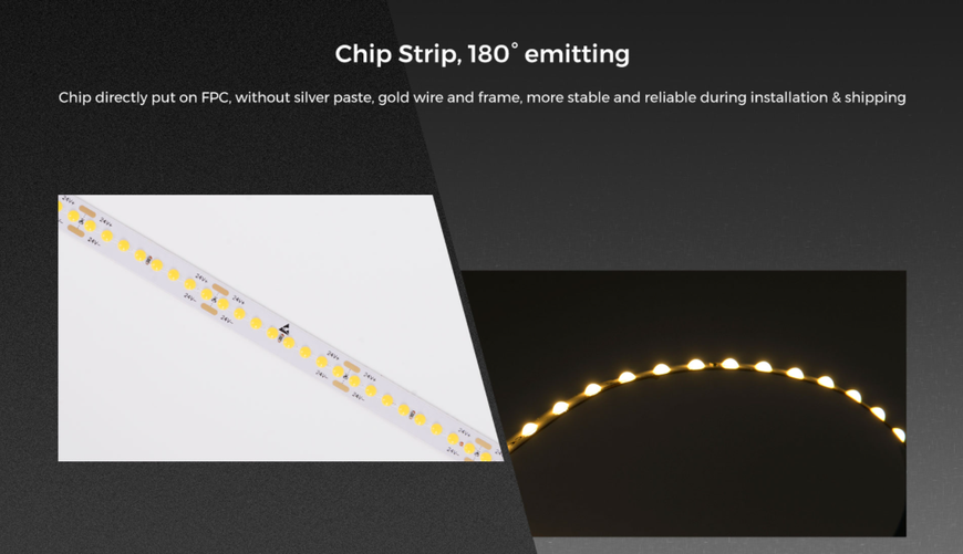 LED strip COLORS Chip-24V-IP20 9.6W 1040Lm 4000K 5m (FD128-24v-8mm-NW)