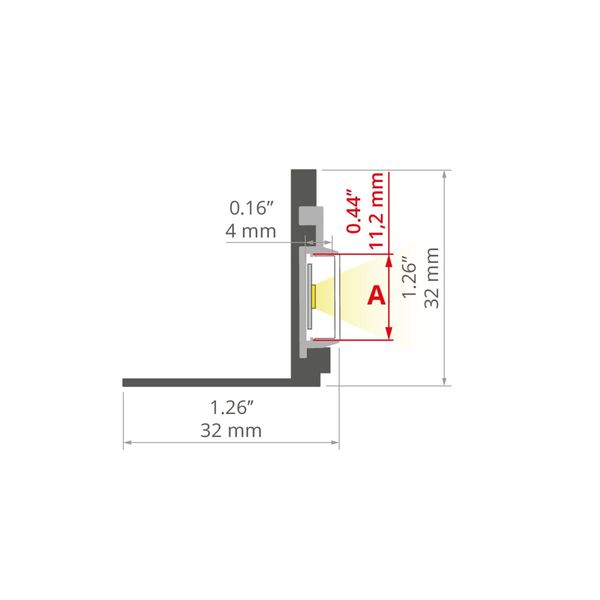 Profile KLUS NISA-KON silver non-anodized 2 meters A18027N_2