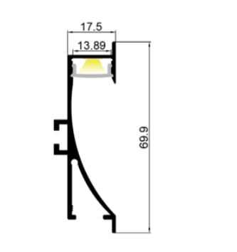 LED-профіль MLG LT7060B з розсіювачем, 2 метра