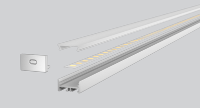 MLG LG1509D LED profile with diffuser, 2 meters