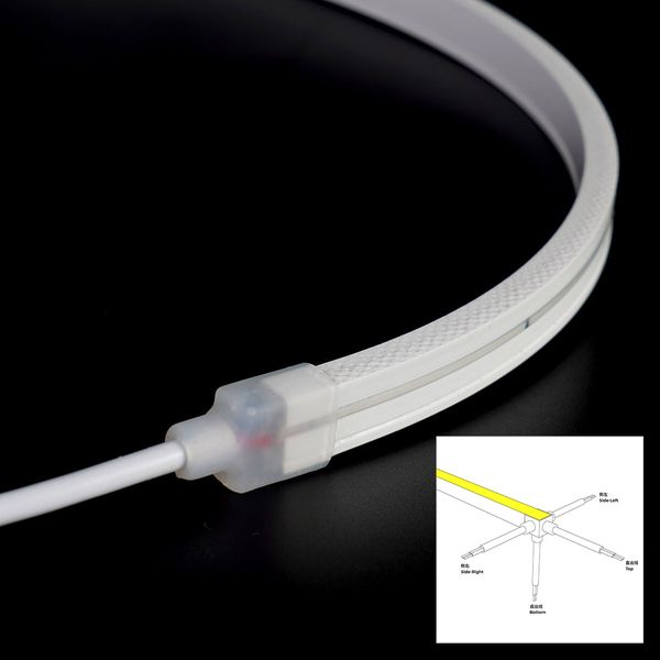 Flexible neon COLORS 24V IP65 8.8W 330Lm 3000K 5m (NJS0612-WW)