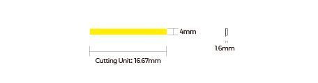 LED стрічка COLORS COB-24V-IP33 9W 760Lm 4000K 2,5м (DF7-24V-4mm-NW)