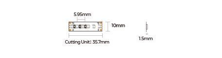 LED лента COLORS 168-3838-24V-IP33 15.7W RGB 5м (DA168RGB-24V-10mm)