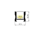 MLG LG1716 LED profile with diffuser, 2 meters