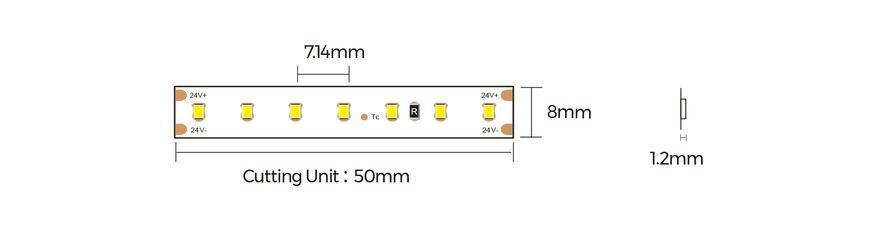 LED лента COLORS 140-2216-24V-IP20 6,6W 685Lm 3000K 5м (D6140-24V-8mm-WW)