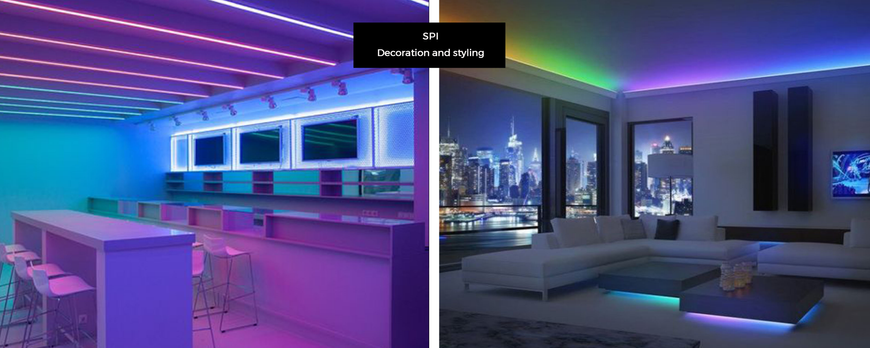 LED strip COLORS 60-5050-12V-IP20 9.3W SMART RGBX 5m (DS560RGB-12V-10mm)