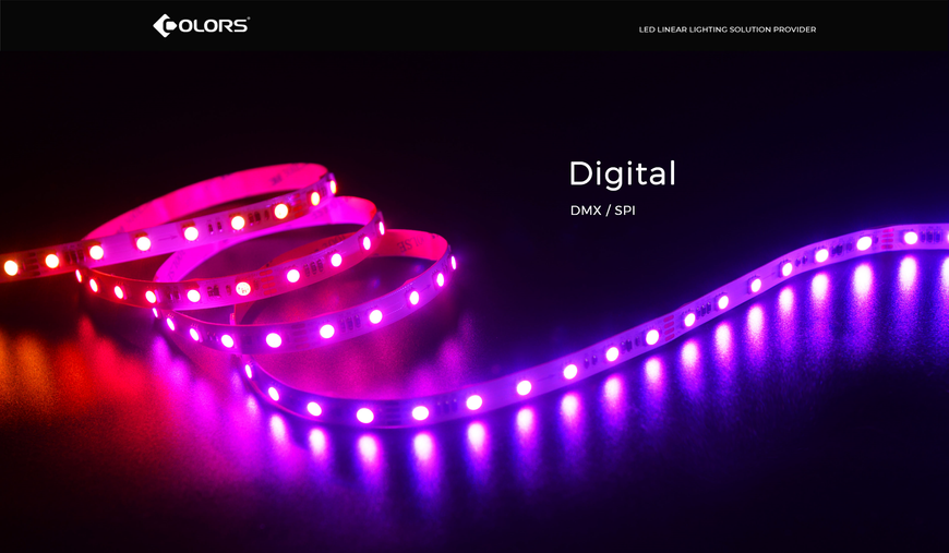 LED strip COLORS 60-5050-12V-IP20 9.3W SMART RGBX 5m (DS560RGB-12V-10mm)