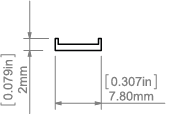 Diffuser KLUS PIKO milky 1 metter (KLUS_B17034M_1)