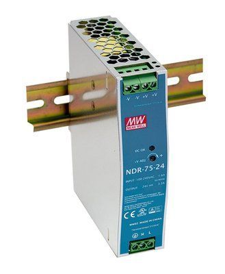 Блок живлення Mean Well на DIN-рейку 76.8W DC24V (NDR-75-24)