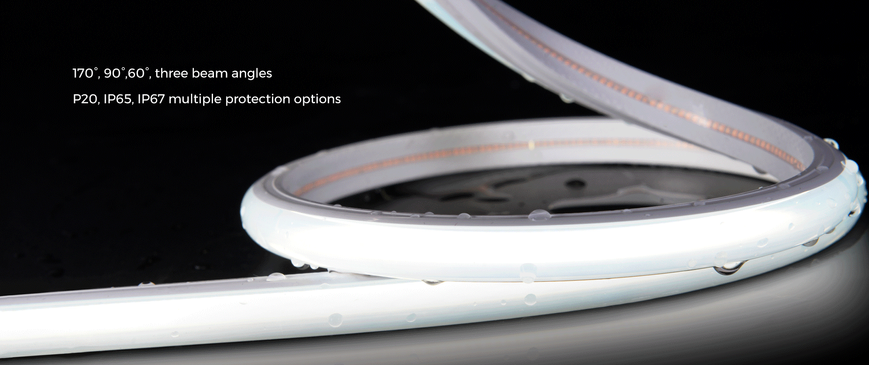 LED strip COLORS COB-24V-IP33 11,5W 900Lm 3000K 5m (DF10-24V-8mm-WW)