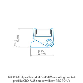 Профіль KLUS MICRO-ALU анодований чорний 1 метр A01888A07_1