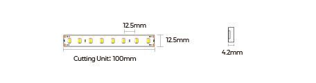 Термостойкая лента COLORS 80-3030-24V-IP65 4.8W 690Lm 2700K 5м (DS980-24V-10mm-IP65-SW)