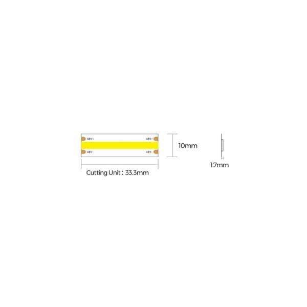 LED лента COLORS COB-48V-IP20 10W 830Lm 3000K 15м (DF8-48V-10mm-WW)