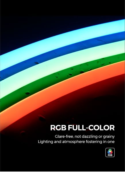 Гибкий неон COLORS 24V IP65 14,4W 510Lm RGB 5м (NNR25-RGB)