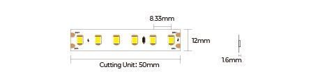 LED лента COLORS 120-2835-24V-IP20 8.7W 4000K 20м (DS8120-24V-12mm-NW)