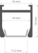 Mounting bracket for PDS-H profile