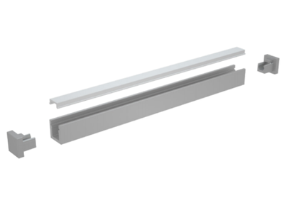LED-профіль MLG LP0607 з розсіювачем, 2 метра