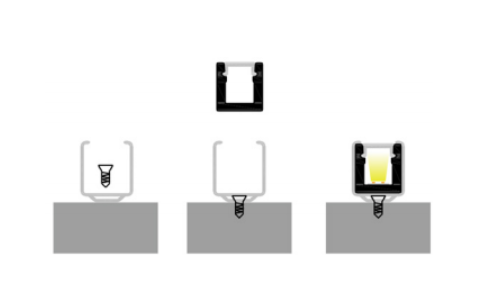 MLG LP0607 LED profile with diffuser, 2 meters