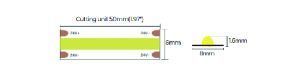 LED стрічка COLORS COB-24V-IP20 7.2W 675Lm 4000K 5м (DRF6-24V-8mm-NW)