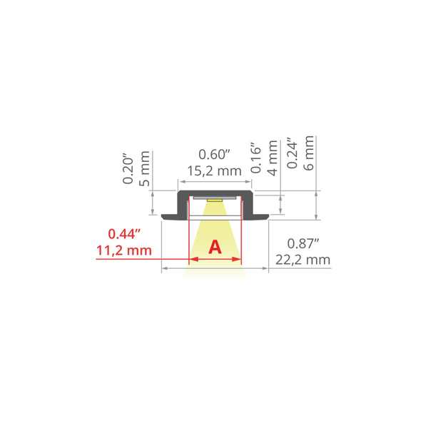 Профіль KLUS MICRO-NK срібний анодований 2 метри A01587A_2