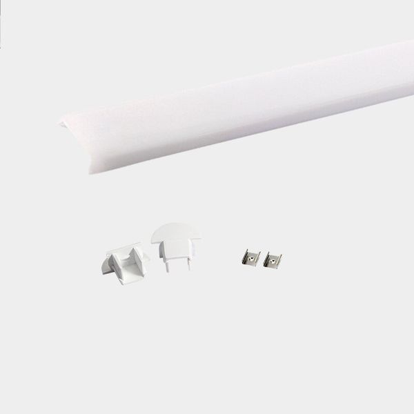 LED-профіль MLG врізний LP2212 з розсіювачем, 2 метра