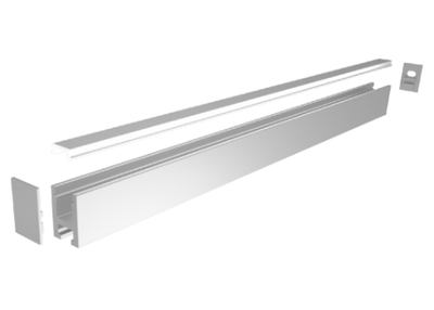 LED-профіль MLG LP0610 з розсіювачем, 2 метра