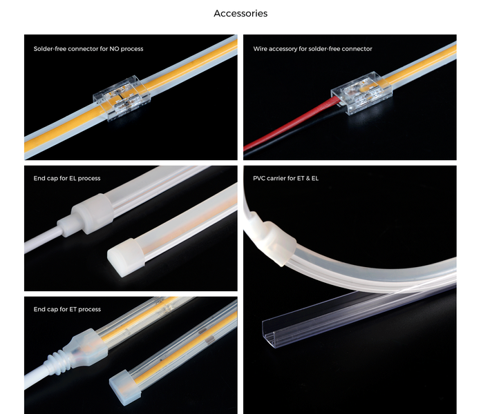 LED стрічка COLORS COB-24V-IP65 NANO 8W 647Lm 4000K 5м (DF6-24V-8mm-IP65NA-NW)