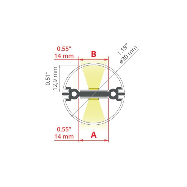 Profile KLUS JAZ-DUO silver anodized 2 meters A00788A_2